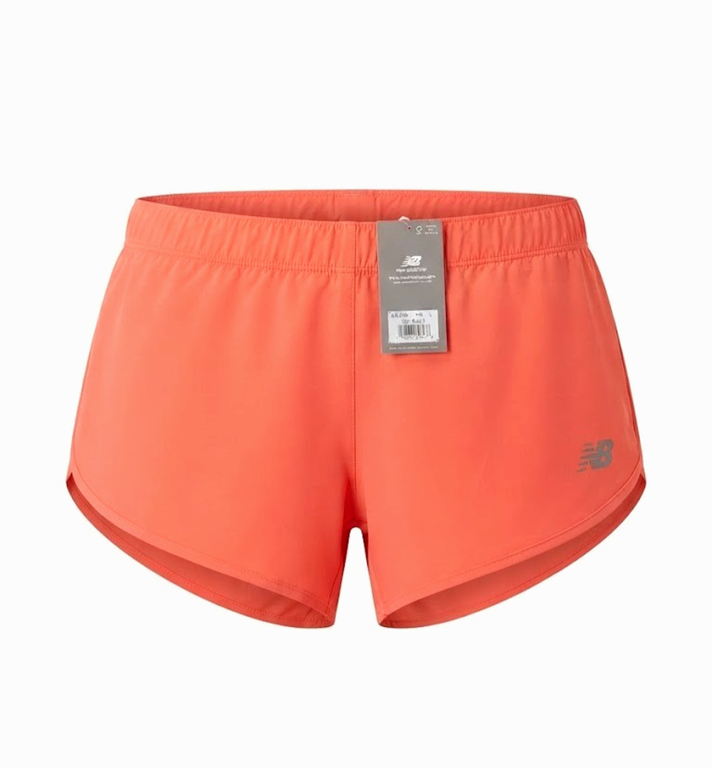 NWT New Balance Women's Sport Short 3" Large Athletic Running Shorts Coral Orang